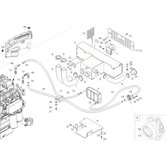 Heating Assembly for Wacker 9503