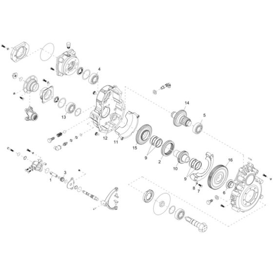Gearbox Assembly for Wacker