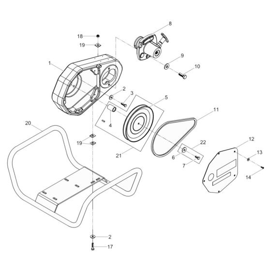 Frame Assembly for Wacker A5000