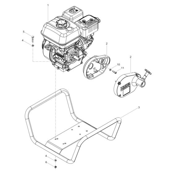 Frame Assembly for Wacker A5000