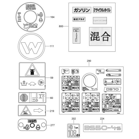 Wacker BS50-4s Decals