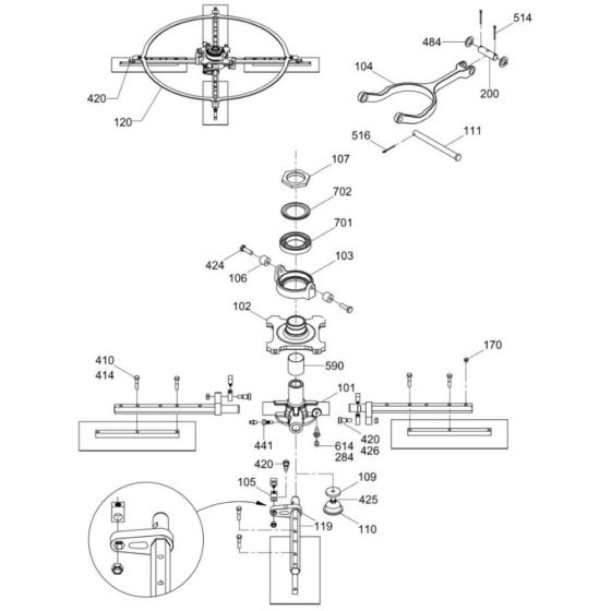 Blade Mechanism Assembly
