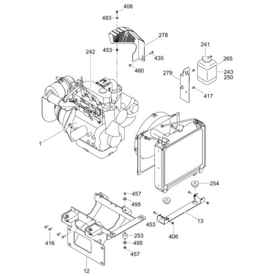 Engine Assembly for Wacker CRT 48-31