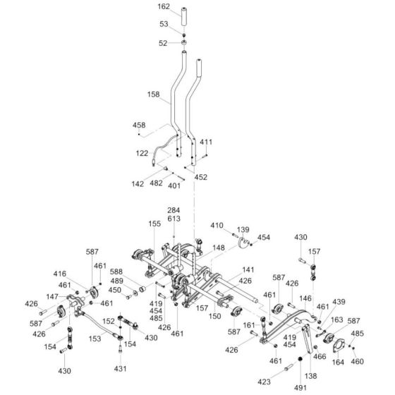 Steering Assembly for Wacker CRT 48-35L