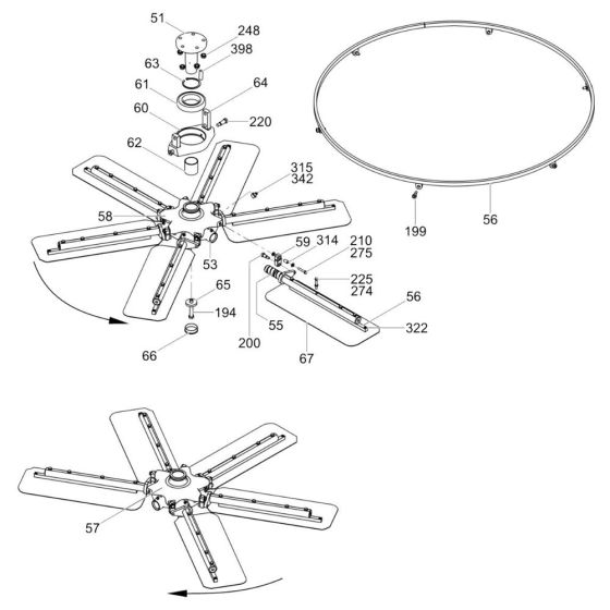 Blade Mechanism Assembly