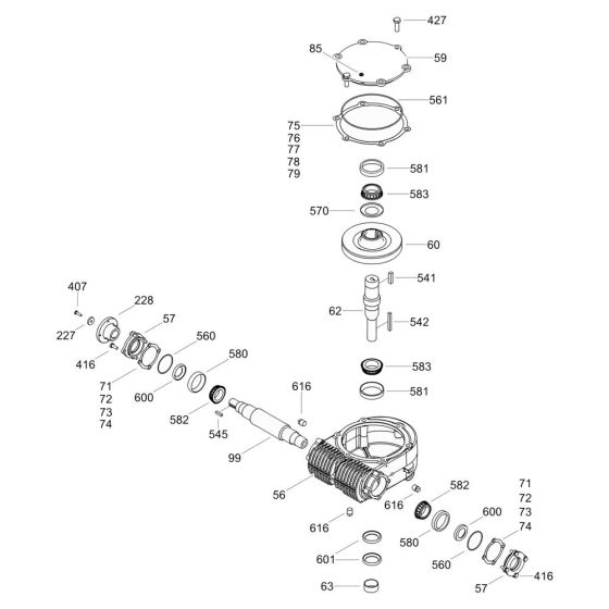 Gearbox Assembly for Wacker