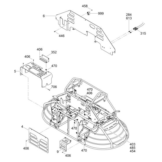 Panel Assembly for Wacker CRT 36-25