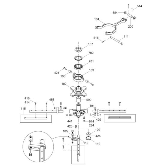 Blade Mechanism Assembly