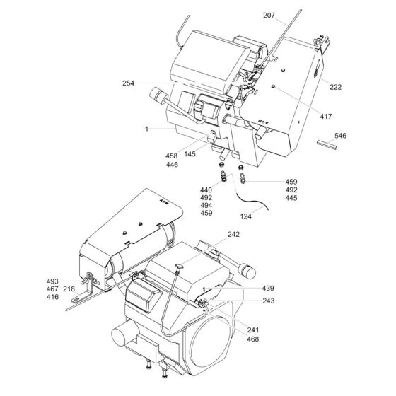 Engine Assembly for Wacker CRT 36-25K