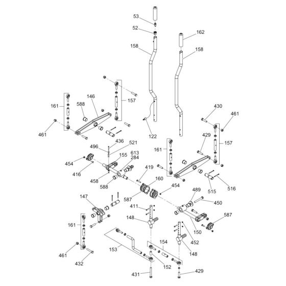 Steering Assembly for Wacker