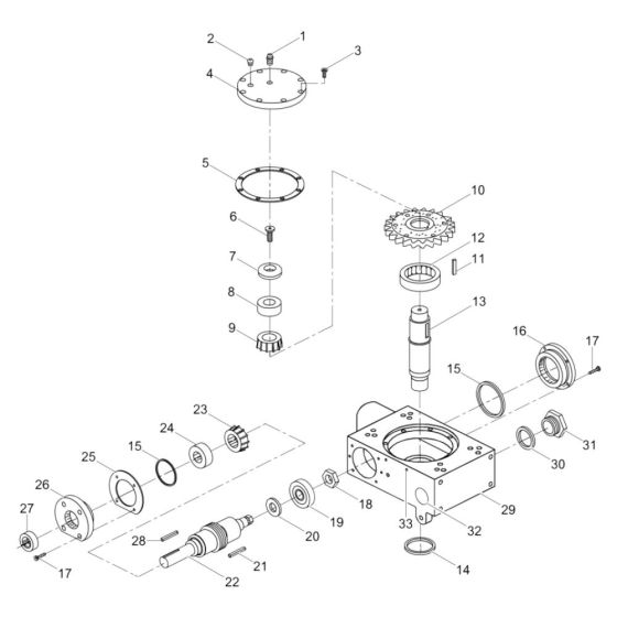 Gearbox Assembly for Wacker CRT 46