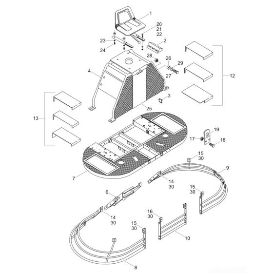 Frame Assembly for Wacker CRT 46