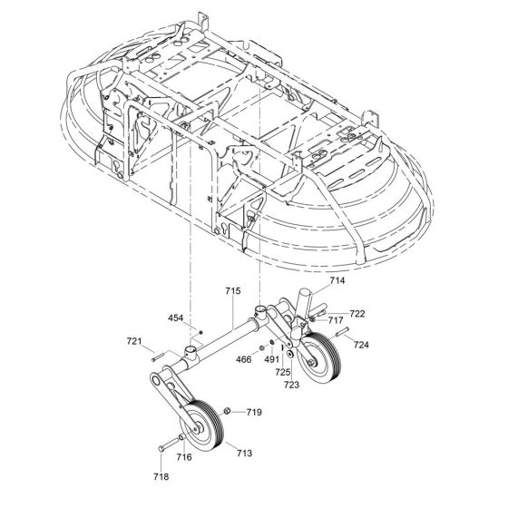 Wheel Assembly for Wacker CRTv