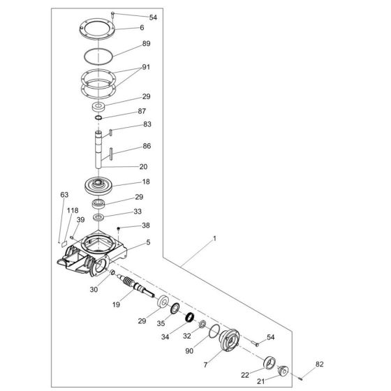 Gearbox Assembly for Wacker CT36-5