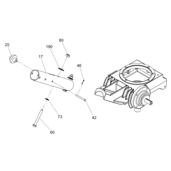 Lower Handle Assembly for Wacker