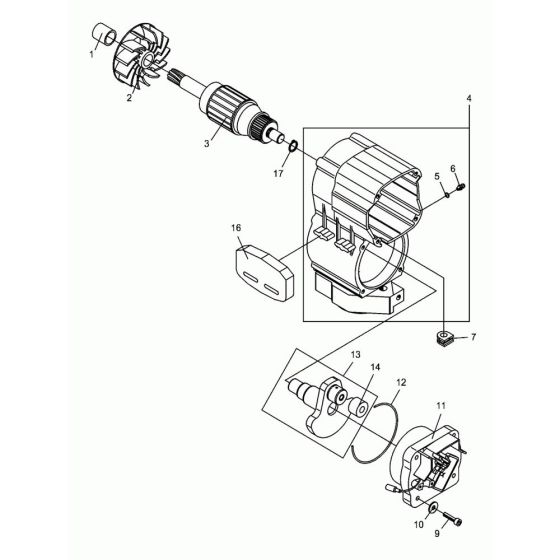Motor Head Assembly for Wacker