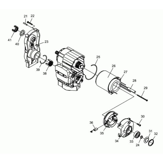 Motor Head Assembly - Wacker EH 27/127