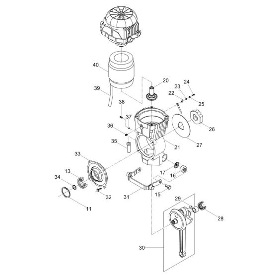 Motor Head Assembly for Wacker