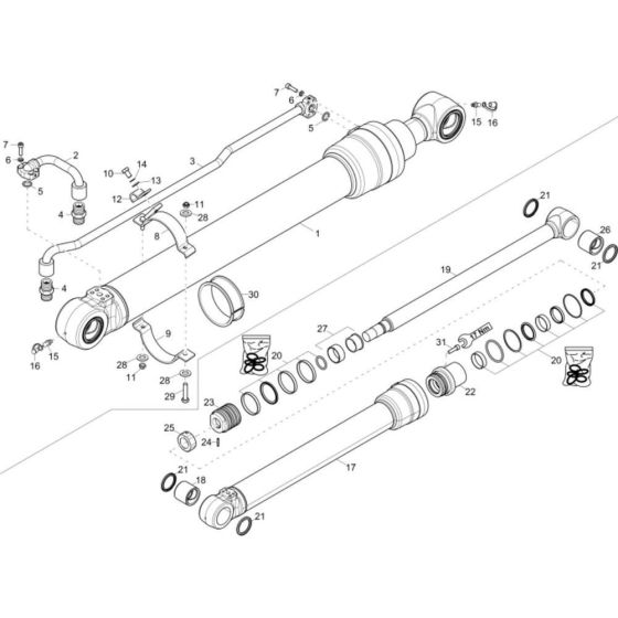 Bucket Cylinder Assembly