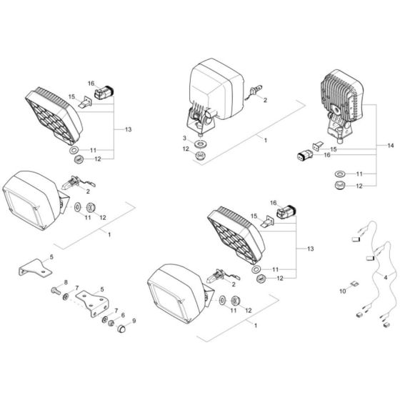 Working Light Assembly for ET145