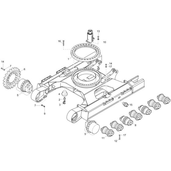 Undercarriage Assembly - Wacker ET145