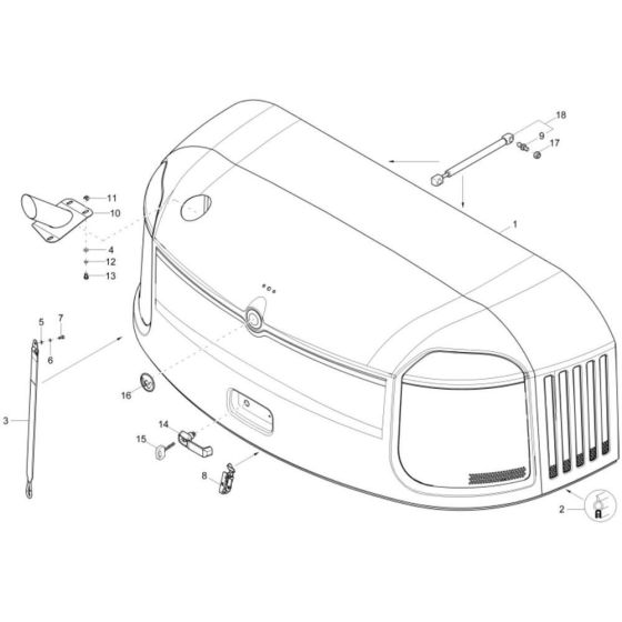Engine Hood for Wacker ET145