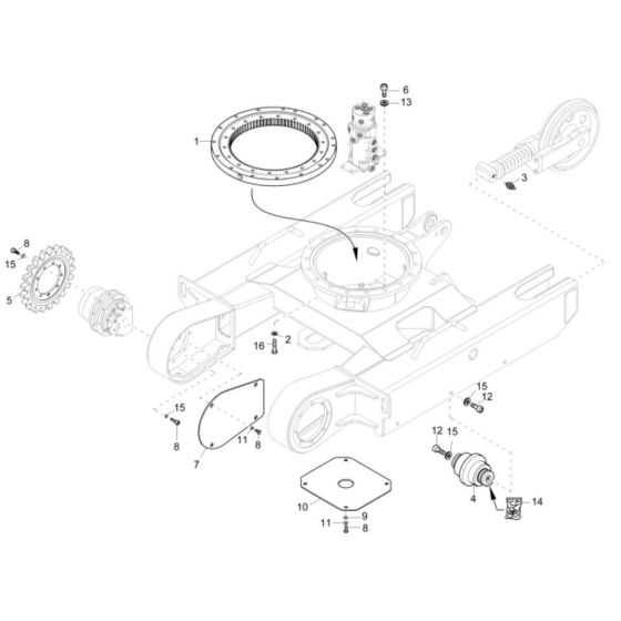 Undercarriage Assembly for ET16