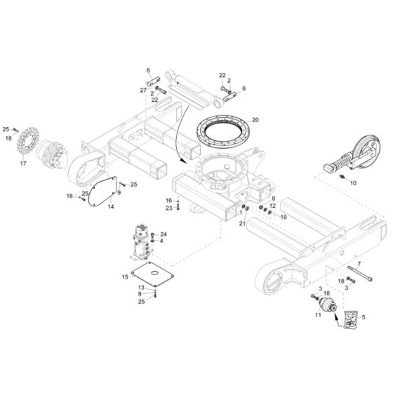 Undercarriage Assembly for ET16