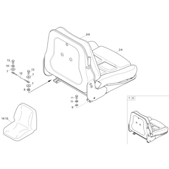 Seat Assembly for Wacker ET16
