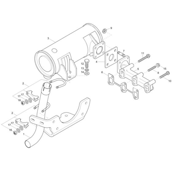 Exhaust Assembly for Wacker ET16
