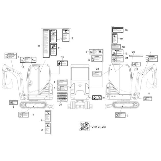 Decals for Wacker ET16