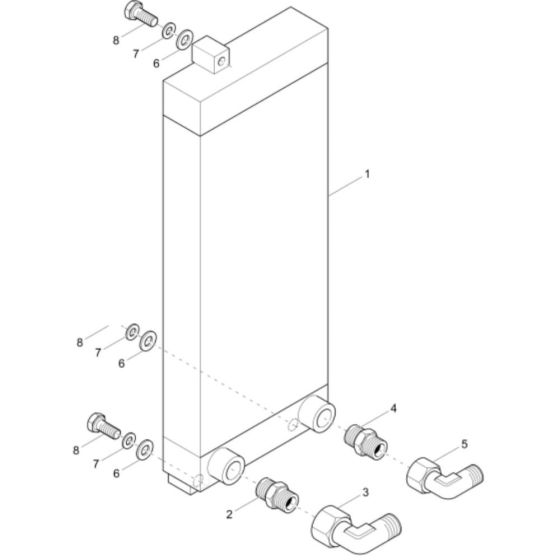 Oil Cooler Assembly for ET16