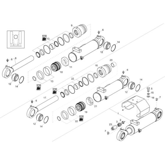 Blade Cylinder Assembly
