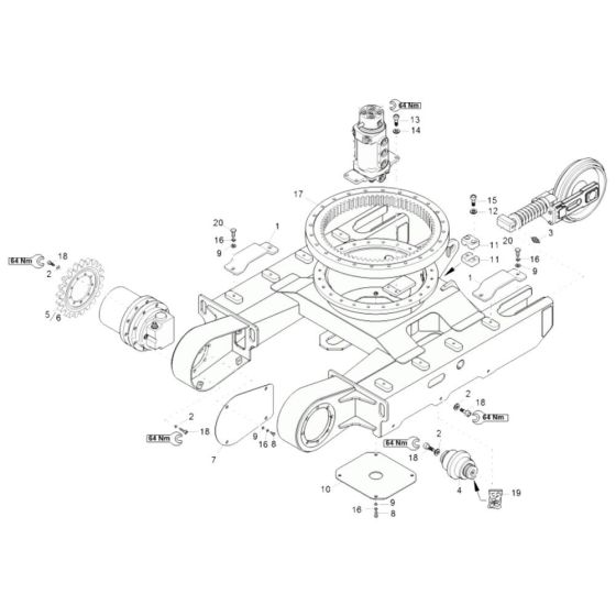 Undercarriage Assembly for ET18