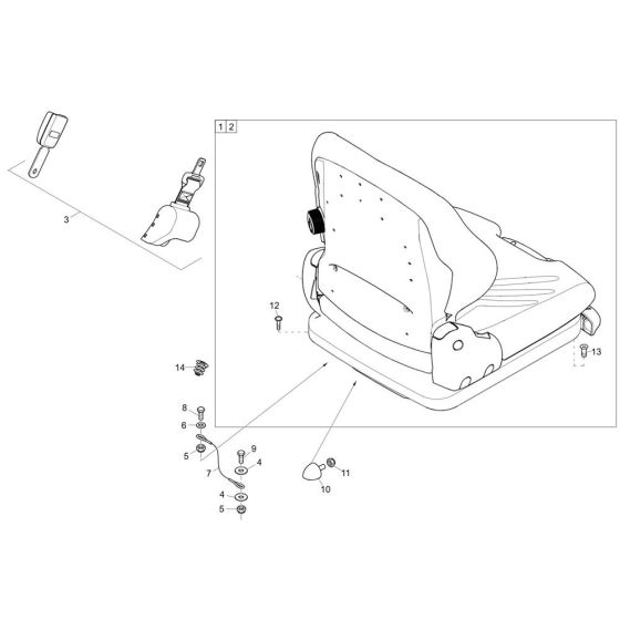 Seat Assembly for Wacker ET18