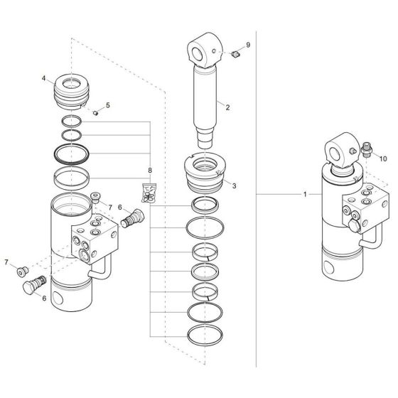 Tilt Ram Assembly for ET20