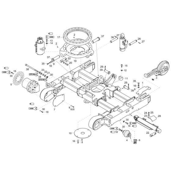 Track Laying Gear for Wacker ET20