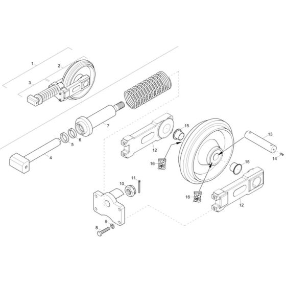 Track Tensioner for Wacker ET20