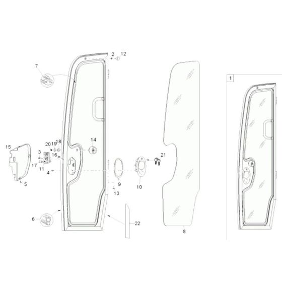 Door Assembly for Wacker ET24