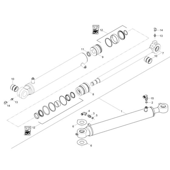 Boom Offset Cylinder Assembly