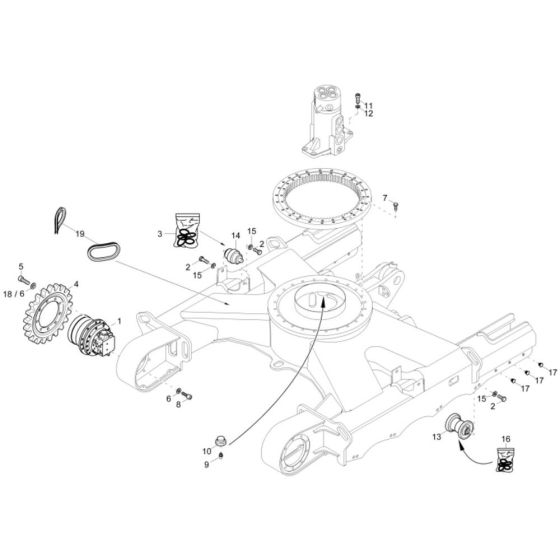 Undercarriage for Wacker ET35