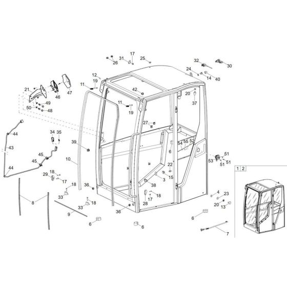 Cabin Frame for Wacker ET35