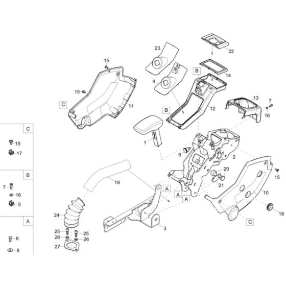 Control Lever Carrier for ET35