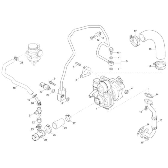 Turbosupercharger for Wacker ET42