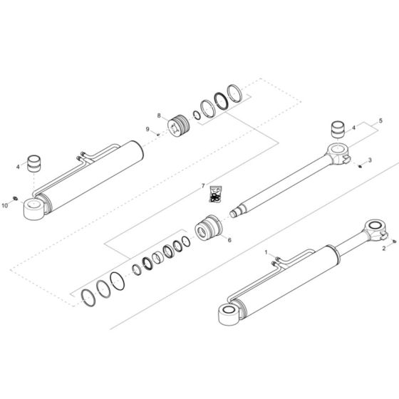 Boom Offset Cylinder for ET58