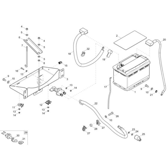 Battery Assembly for Wacker ET58