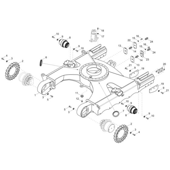 Track Laying Gear Assembly