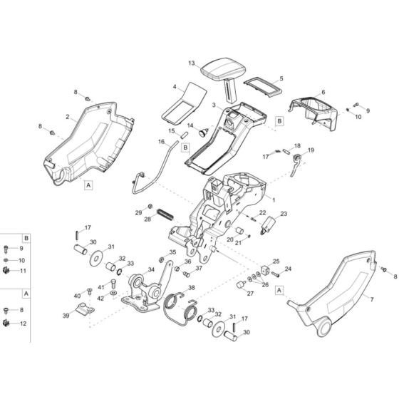 Control Lever Carrier for ET58