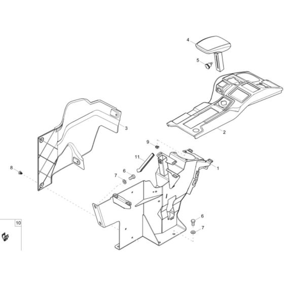 Control Lever Carrier for ET58