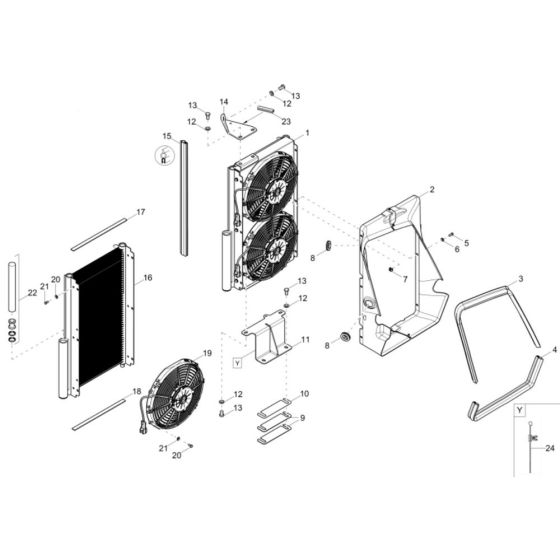 Cooler Assembly for Wacker ET58